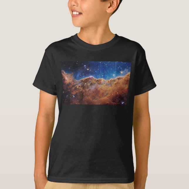 Camiseta Clipes Cósmicos Carina Nebula Space Telescope (Frente)