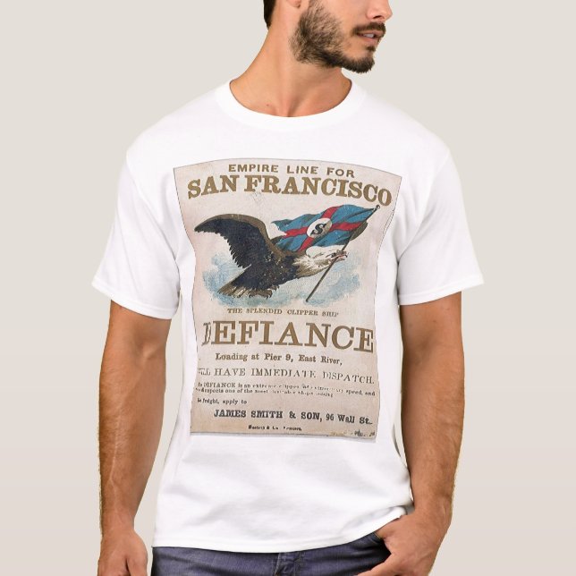 Camiseta Clipper Defiance à vela  (Frente)