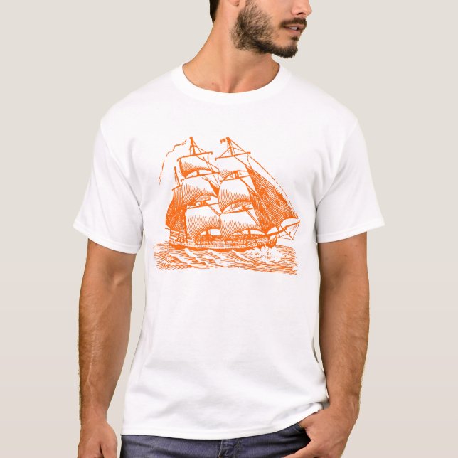 Camiseta Clipper - Laranja (Frente)