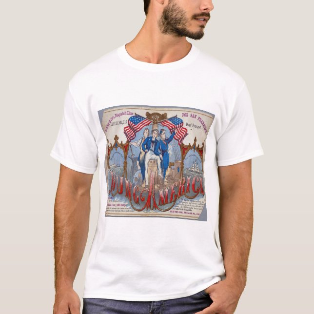Camiseta Clipper Ship Young America 1853 (Frente)