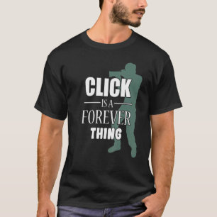 Camiseta Clique É Um Fotógrafo De Fotografia Para Sempre