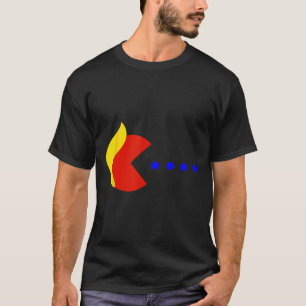 Camiseta Clique em Arcade Game Funny Trump Come Blue Pontos