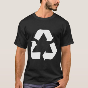 Camiseta Clique em Design de Sinal branco verde padrão