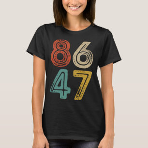 Camiseta Clique em Estilo Vintage 80s Estilo 8647 Anti Trum