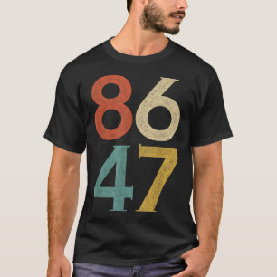 Camiseta Clique em Estilo Vintage 80s Estilo 86 47 Anti Tru