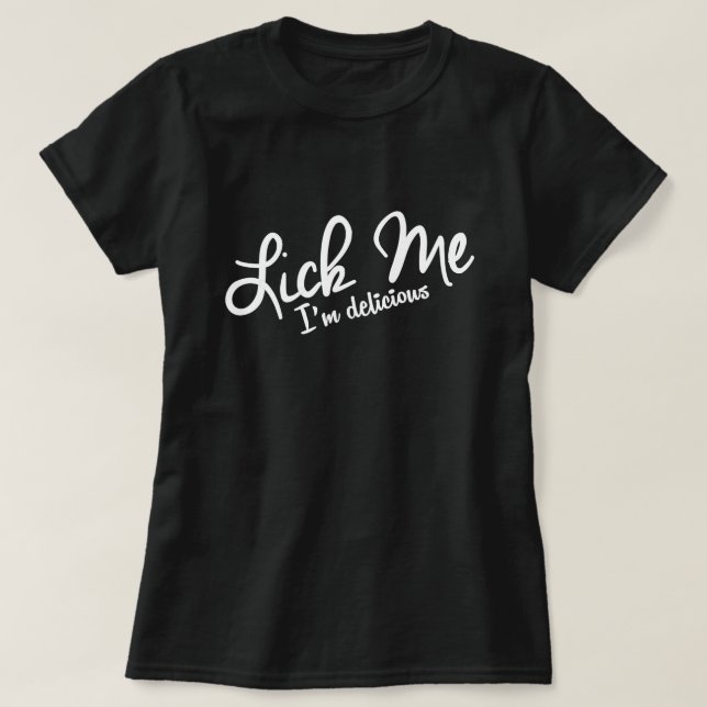 CAMISETA CLIQUE EM MIM, EU SOU DELICIOSO. (Frente do Design)