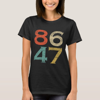 Camiseta Clique no Estilo retroativo da Vintage 8647 86 47