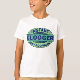 Camiseta Clogger imediato apenas adiciona a música