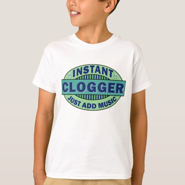 Camiseta Clogger imediato apenas adiciona a música (Frente)