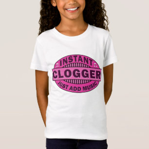 Camiseta Clogger imediato apenas adiciona o rosa da música