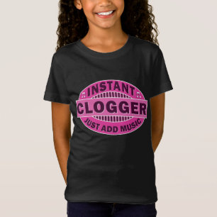 Camiseta Clogger imediato apenas adiciona o rosa da música