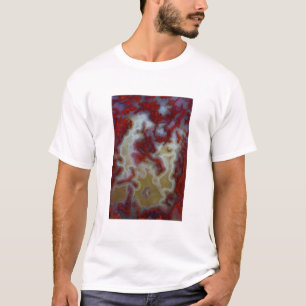 Camiseta Close de Laje de Ágata Musgo Vermelho