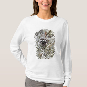 Camiseta Close-up de pinha congelada, Yellowstone