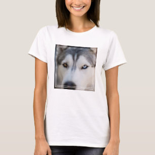Camiseta Closeup Stoic Gaze de um Alasca Malamute