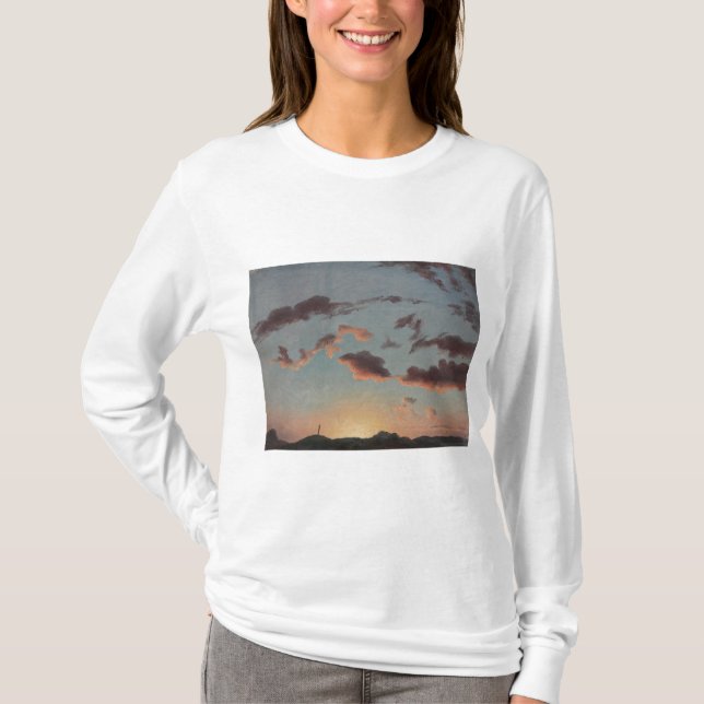 Camiseta Cloud Study (Clouds in Sky) (por Knud Baade) (Frente)