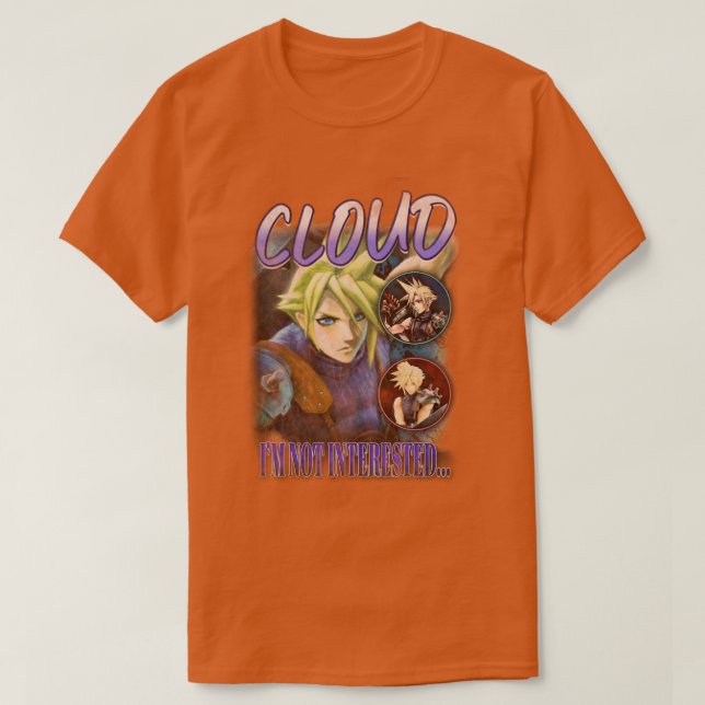 Camiseta Cloud Vintage Rapper Tee (Frente do Design)