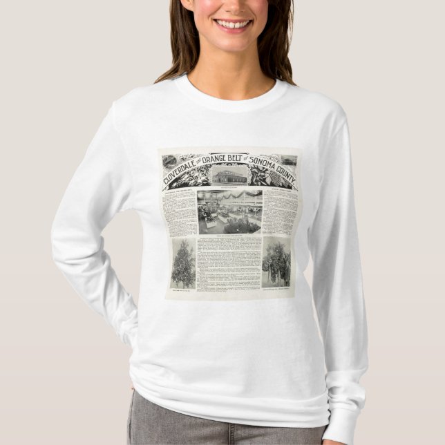 Camiseta Cloverdale, Califórnia (Frente)