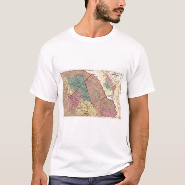 Camiseta Cloverdale, Washington, Mendocino (Frente)