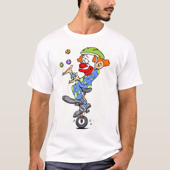 Camiseta clown_on_unicycle (Frente)