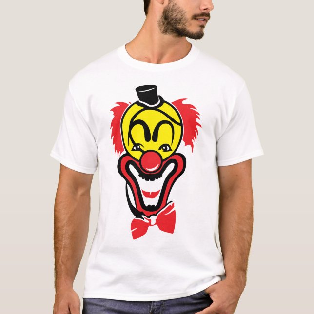 Camiseta clown tennis balle nez rouge noeud papillon (Frente)