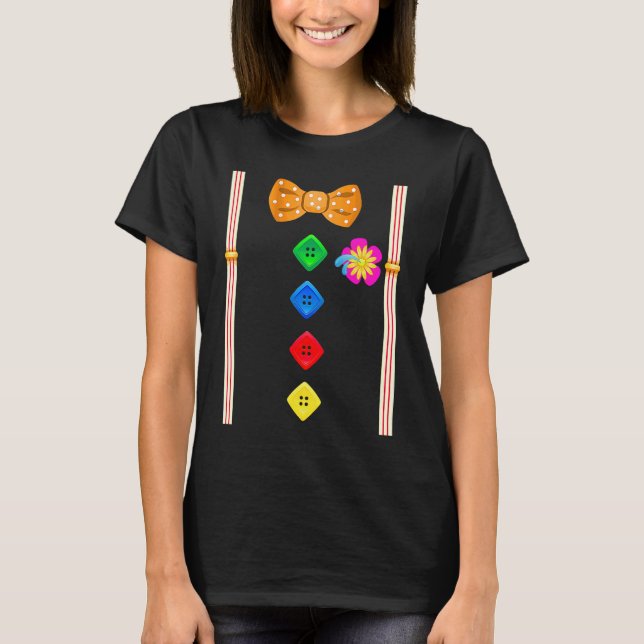 Camiseta Clown with Bow Tie Group Costume  Carnival (Frente)