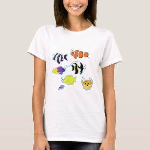Camiseta Clownfish e amigos