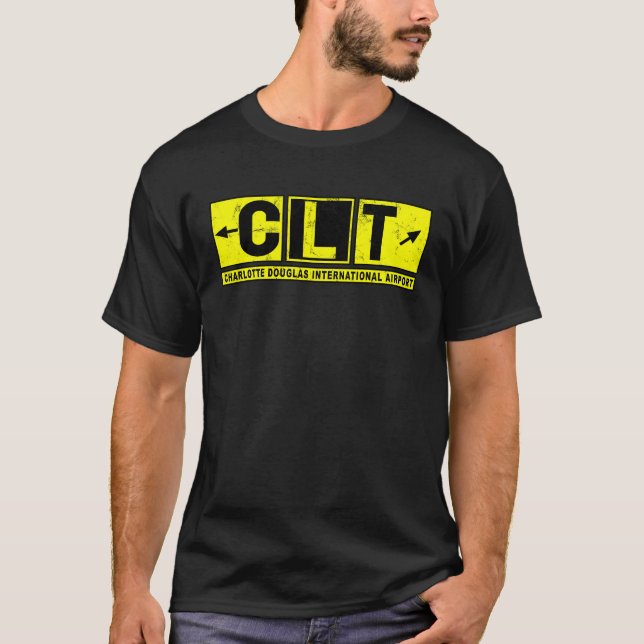Camiseta CLT Charlotte Douglas Int-l - Taxiway Sinal V (Frente)