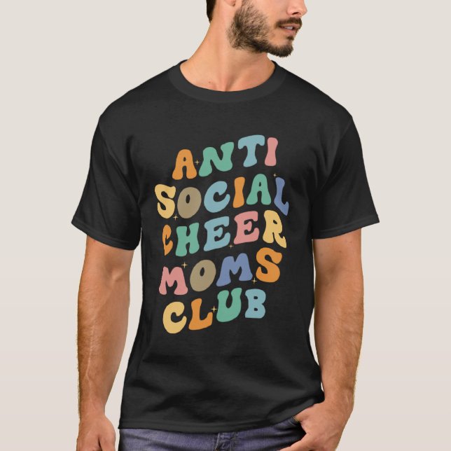 Camiseta Clube Anti Social Cheers Mãe Dizendo Retro Groo (Frente)