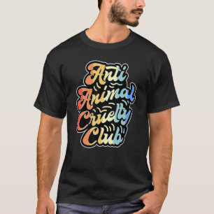 Camiseta Clube Anticrueldade Contra Animais Veganismo Estil