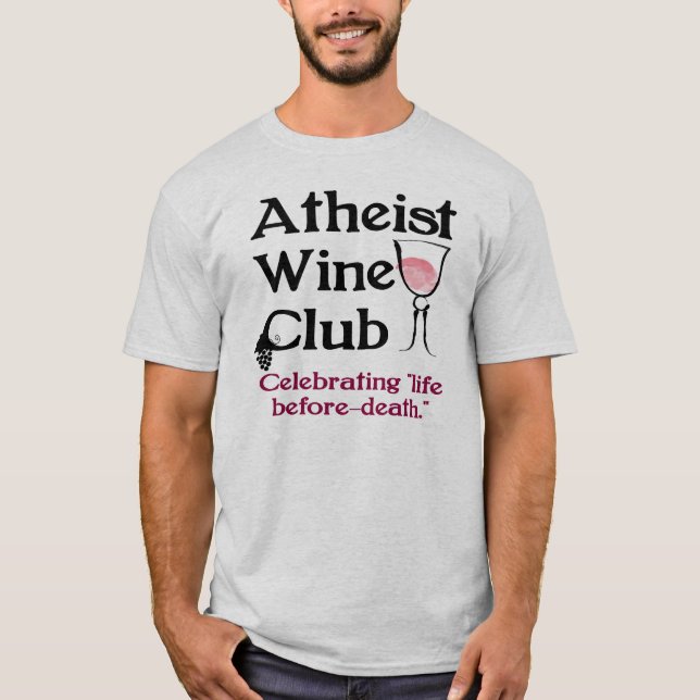 Camiseta Clube ateu do vinho (Frente)