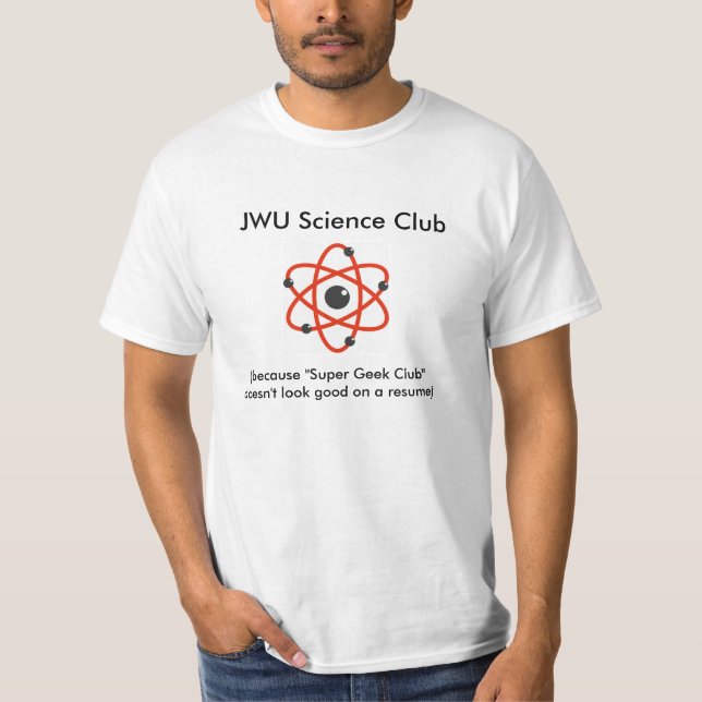 Camiseta Clube da ciência de JWU (Frente)