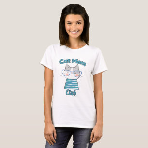 Camiseta Clube da Mamãe de Gato – Divertido Amante Felino p