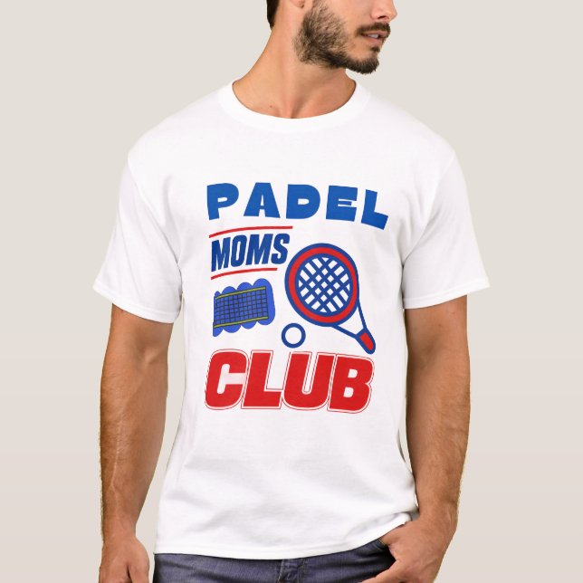 Camiseta Clube das Mães de Padel Presente Divertido para Jo (Frente)