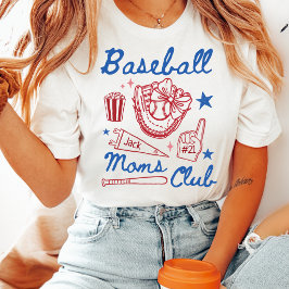 Camiseta Clube das Mães Personalizadas de Beisebol