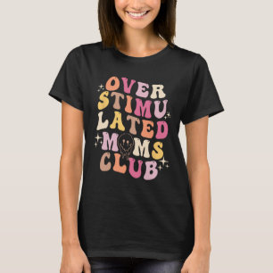 Camiseta Clube das Mães Retro Groovy Dia das Mães