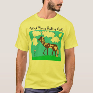 Camiseta Clube das meninas da equitação do vento