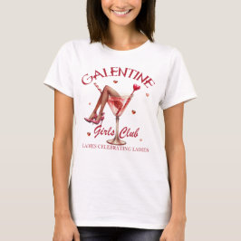 Camiseta Clube das Meninas Galentinas | Design Divertido pa