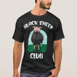 Camiseta Clube das Ovelhas Pretas Engraçadas Ovelhas Fofas 