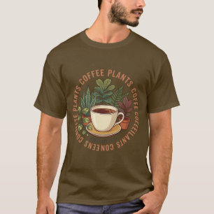 Camiseta Clube de Amantes de Plantas e Café Botânico Retro