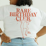 Camiseta Clube de Aniversário Rare Rare do Sapo Leaper do A<br><div class="desc">Mergulhe na cesta de aniversário como um sapo saltando com o nosso "Rare Birthday Club"! Libere as vibrações do ano salto com um traço de humor e um design sapo hilário. Esta camiseta personalizada é o melhor presente único para ele e para ela, transformando esse nascer no dia 29 de...</div>