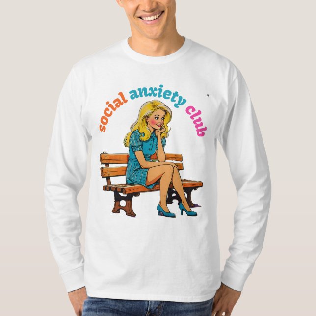 CAMISETA CLUBE DE ANSIEDADE SOCIAL (Frente)