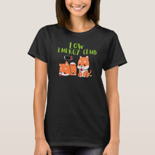 Camiseta Clube de Baixa Energia Cachorro para Estilo Relaxa