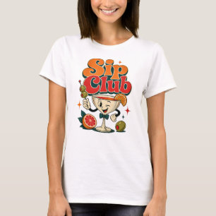Camiseta Clube de Bebidas Cocktail Retro