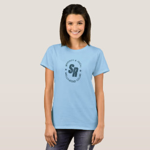 Camiseta Clube de Bem-Estar Retro Moda Esportiva   Mulheres