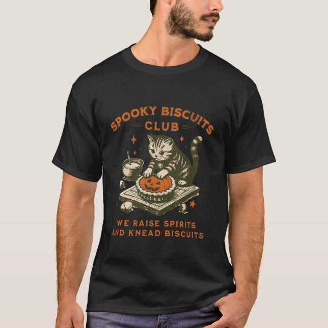 Camiseta Clube de Biscoitos Assustadores Gato, Assado de Ha (Frente)