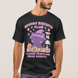 Camiseta Clube de Biscoitos Assustadores Gato Dia das Bruxa