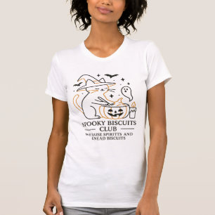 Camiseta Clube de Biscoitos Assustadores Gato Dia das Bruxa
