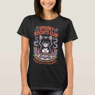 Camiseta Clube de Biscoitos Assustadores Gato, Roupa de Hal
