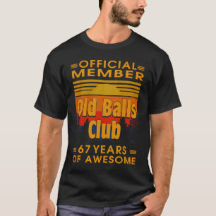 Camiseta Clube de Bolas de Aniversário 67 Anos de Awe