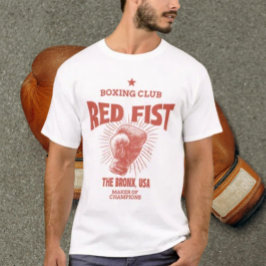 Camiseta Clube de Boxe Punho Vermelho